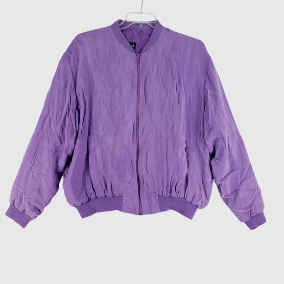 Vintage Alan Stuart Bomber Jacket Lightweight Made In USA Mens Sz XL - Picture 1 of 8